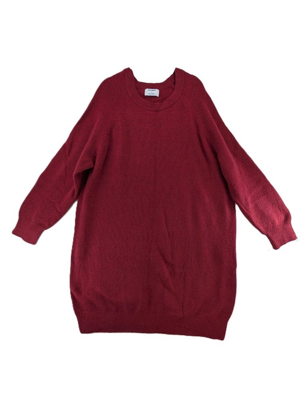 Old Navy Sweater Dress Womens Size 2X Knit Stretch Red Burgundy Maroon New NWT